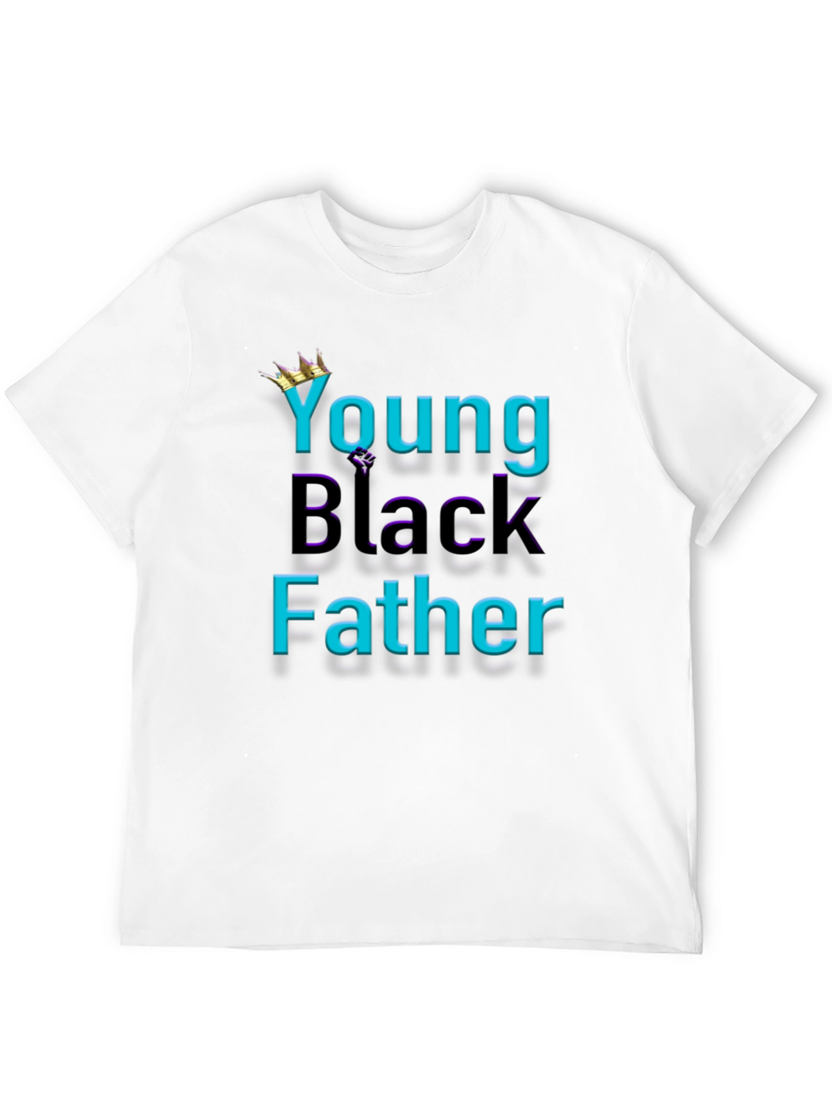 Young Black Father Graphic Tee