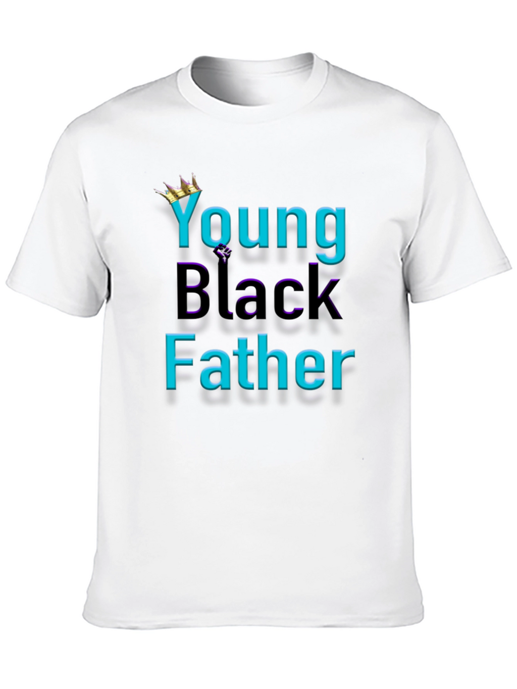 Young Black Father Graphic Tee