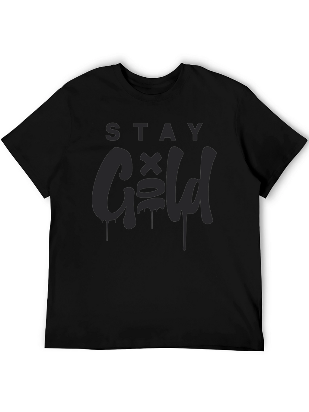 Stay Gold Black Graphic Tee