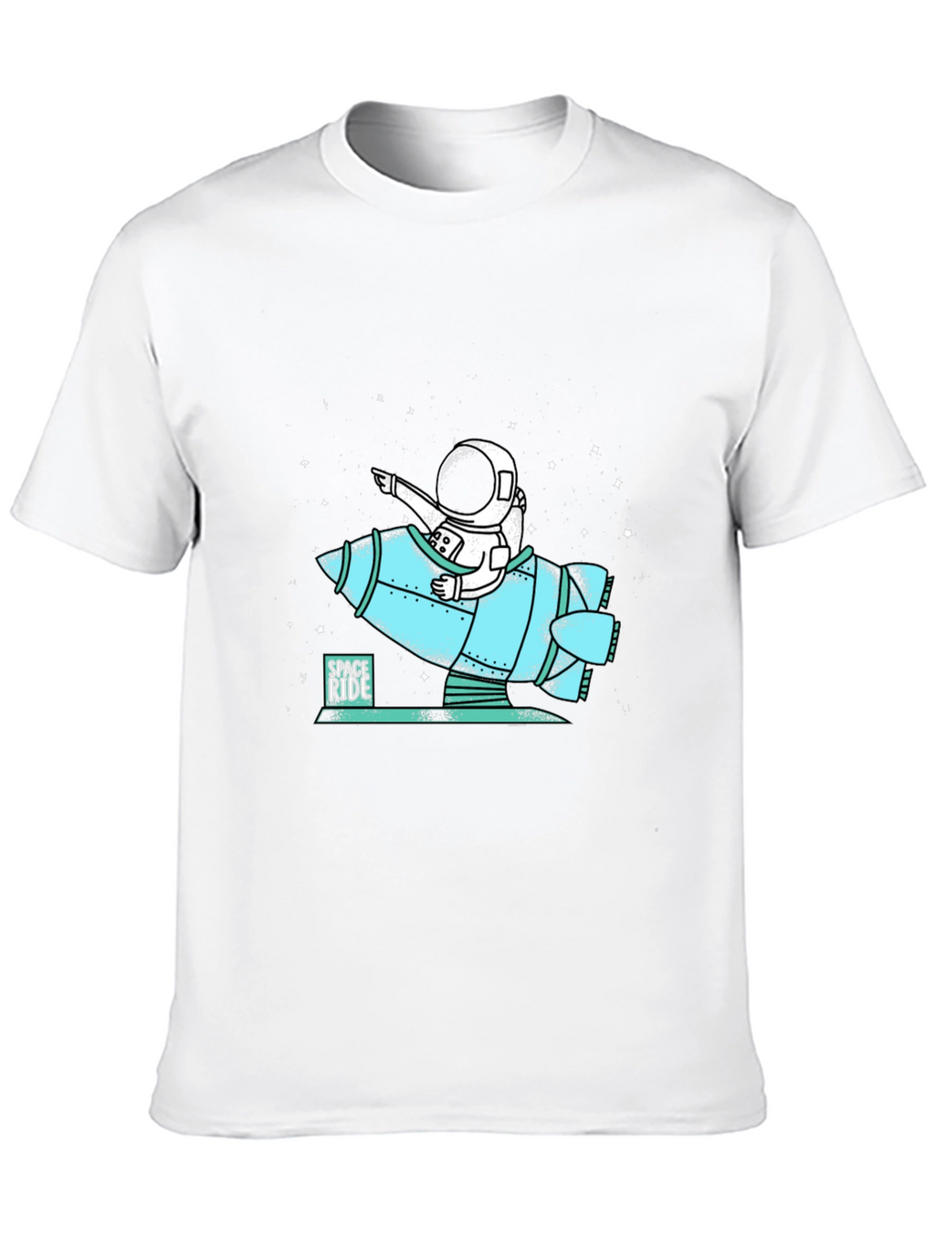 Space Ride Astronaut T-Shirt - Cool Graphic Tee