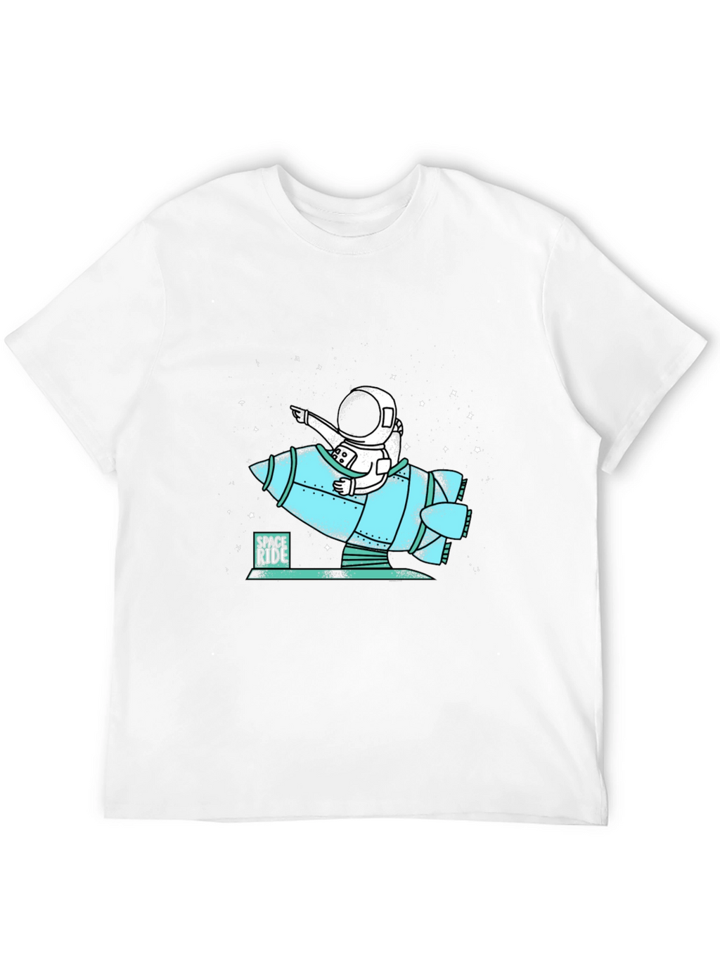 Space Ride Astronaut T-Shirt - Cool Graphic Tee