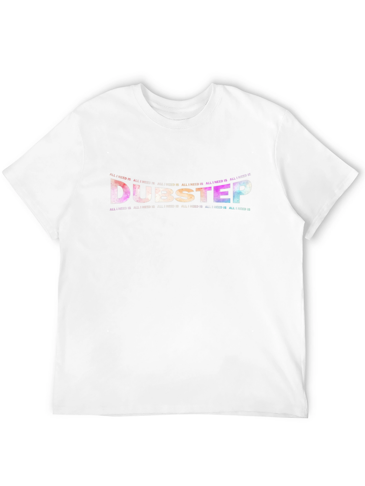 Dubstep Graphic Print Black T-Shirt