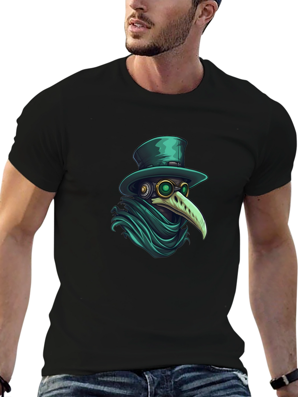 Plague Doctor Graphic Tee - Stylish Unisex T-Shirt