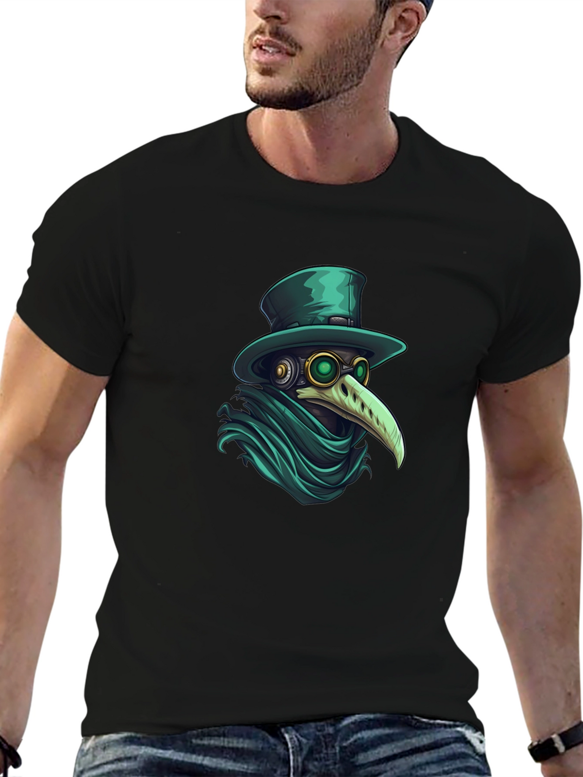 Plague Doctor Graphic Tee - Stylish Unisex T-Shirt