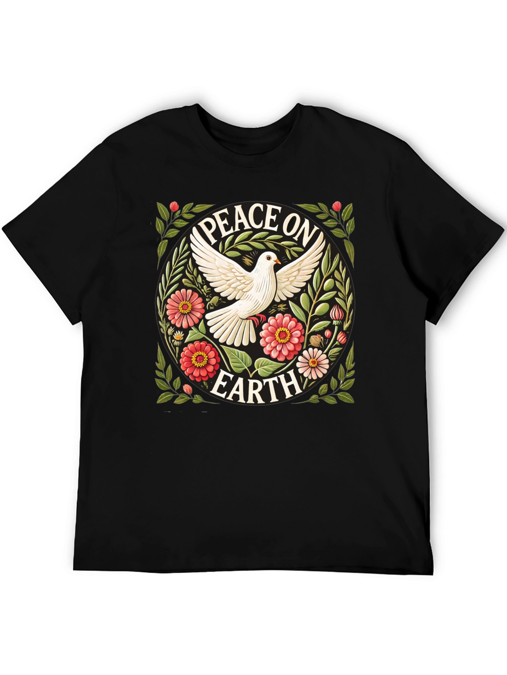 Peace on Earth Dove Graphic T-Shirt
