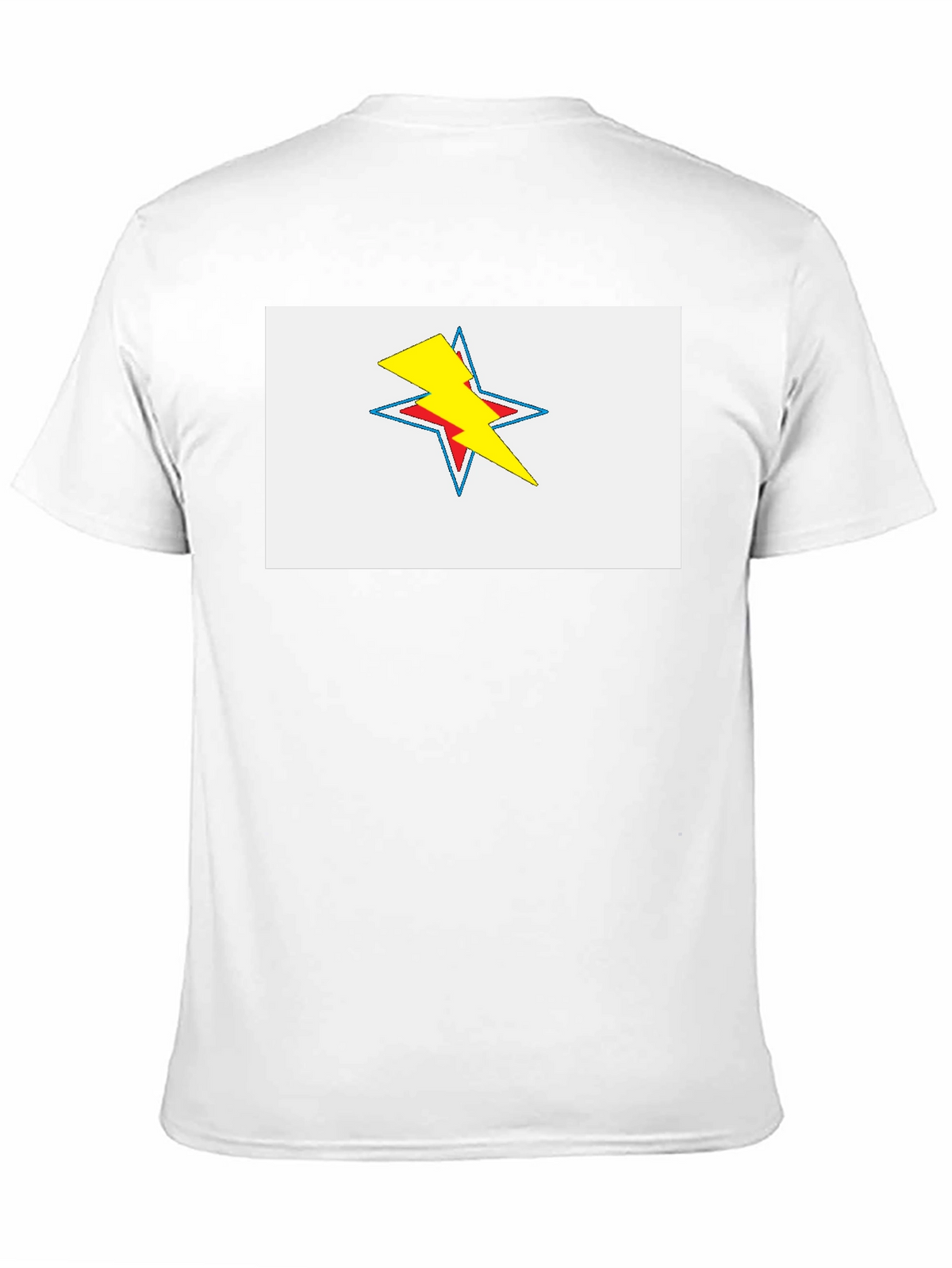 Star Lightning Bolt Graphic Tee - Black