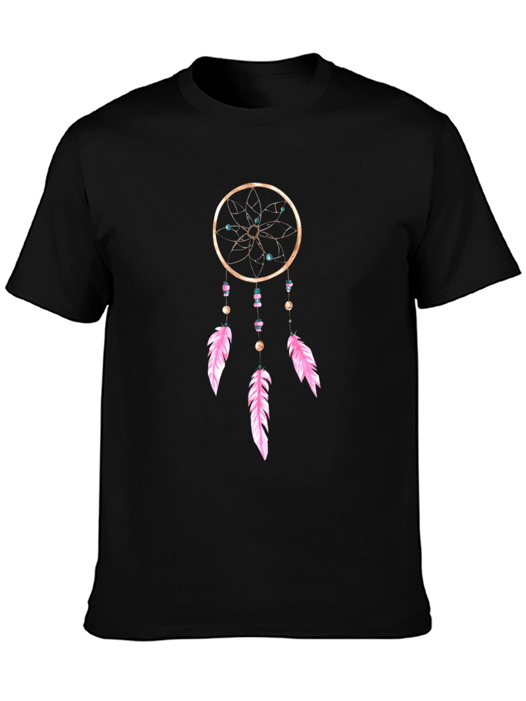 Dreamcatcher Graphic Tee - Black Cotton Comfort