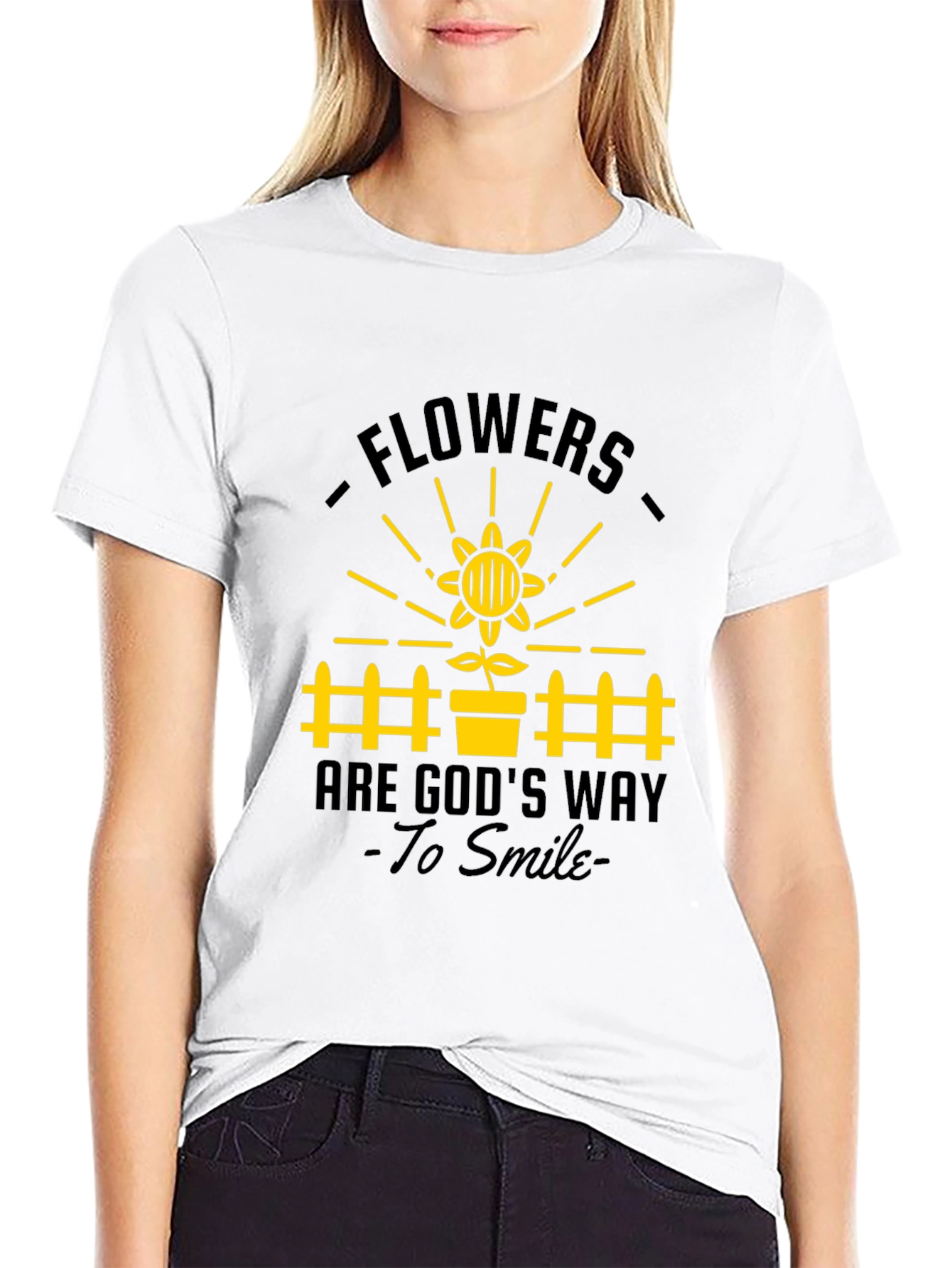 Flowers Are Gods Way to Smile T-Shirt