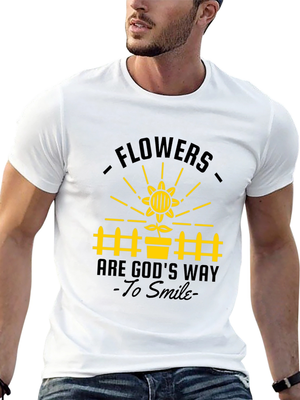 Flowers Are Gods Way to Smile T-Shirt