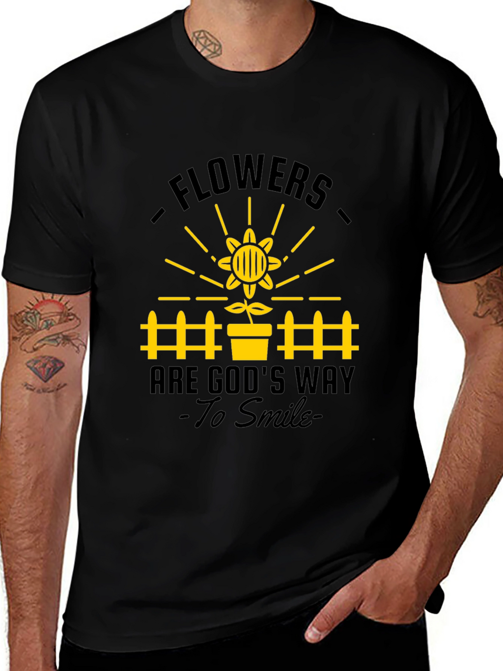 Flowers Are Gods Way to Smile T-Shirt