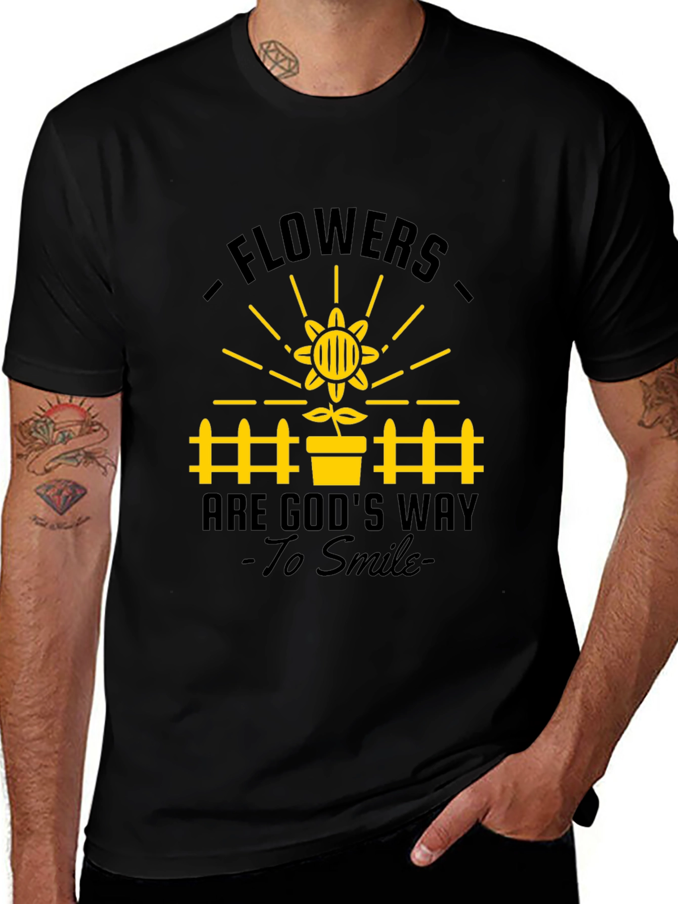 Flowers Are Gods Way to Smile T-Shirt