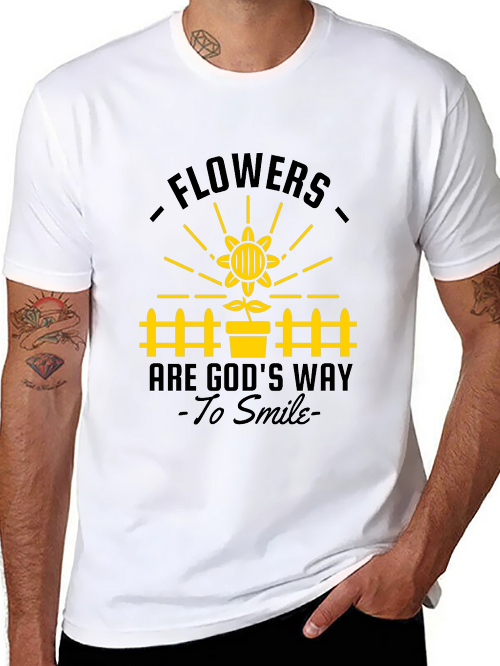 Flowers Are Gods Way to Smile T-Shirt