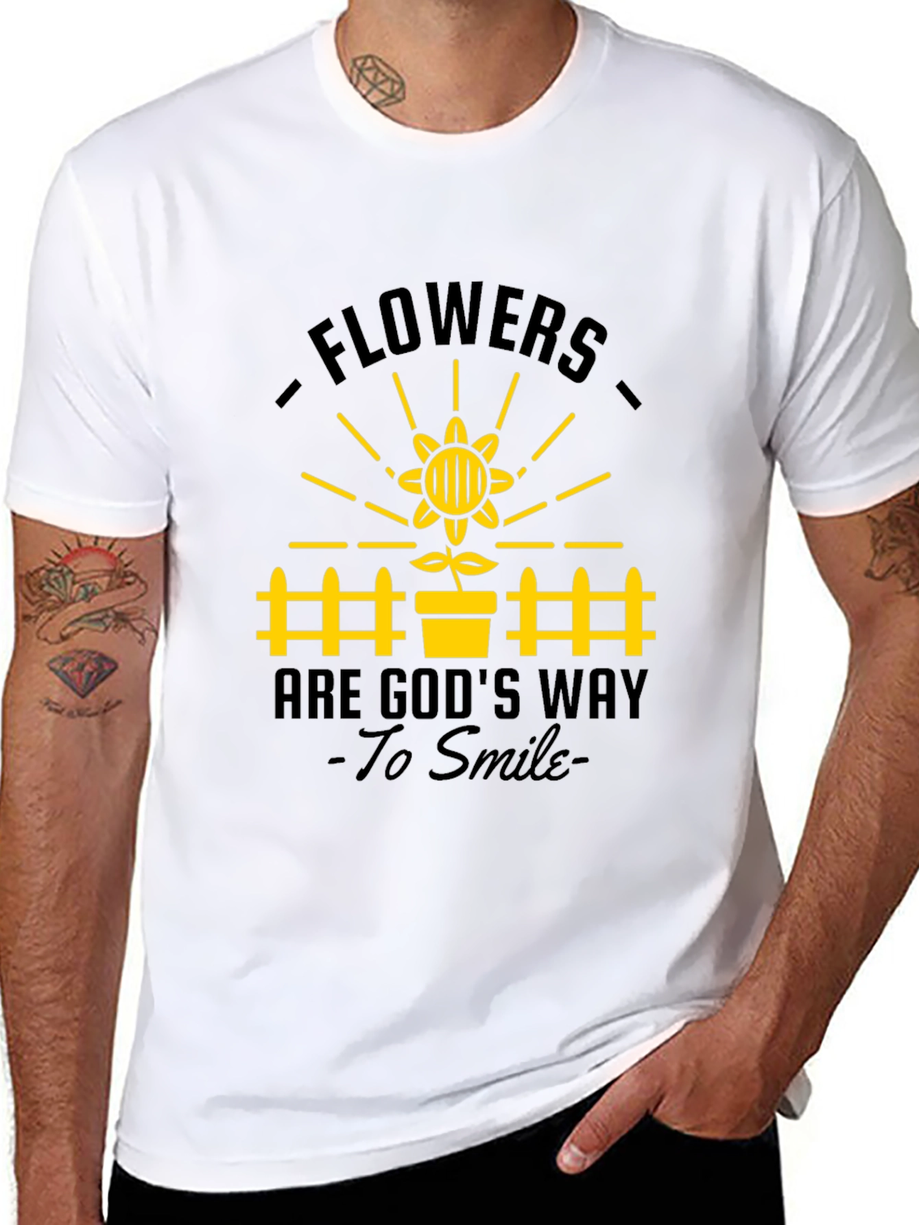 Flowers Are Gods Way to Smile T-Shirt