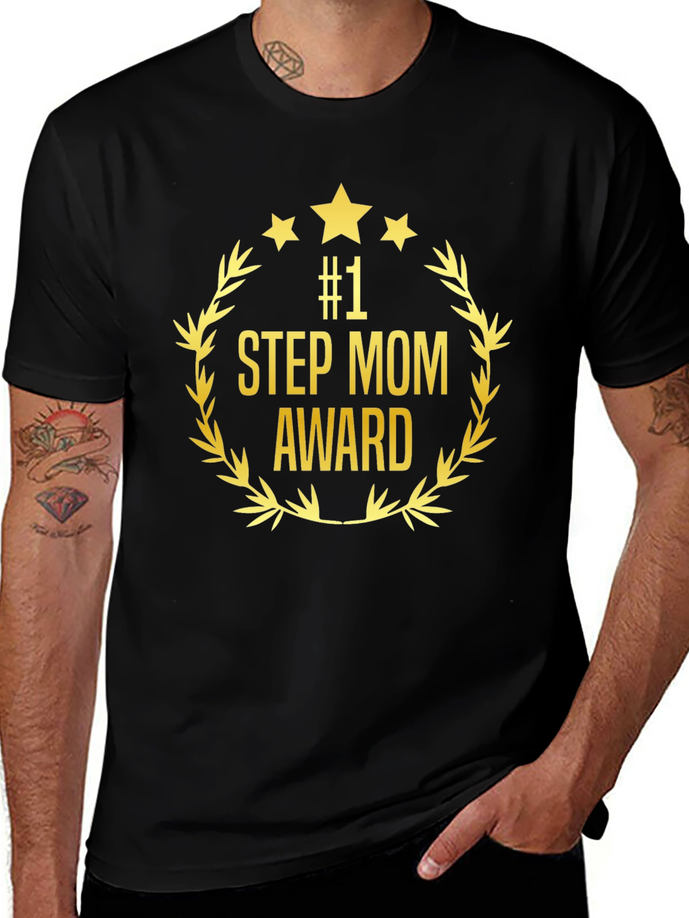 #1 Step Mom Award T-Shirt - Gift for Stepmothers