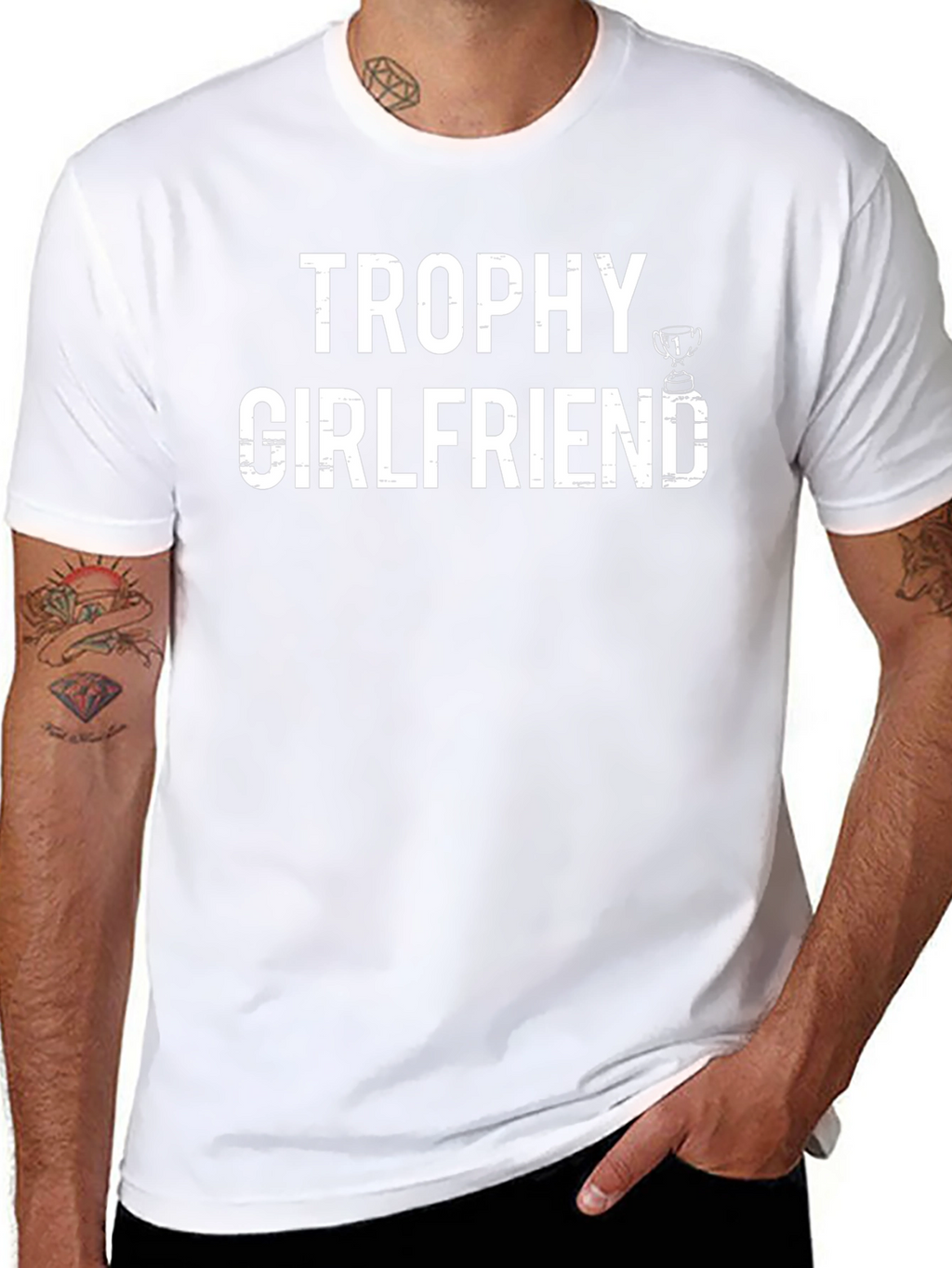 Trophy Girlfriend T-Shirt - Black Graphic Tee