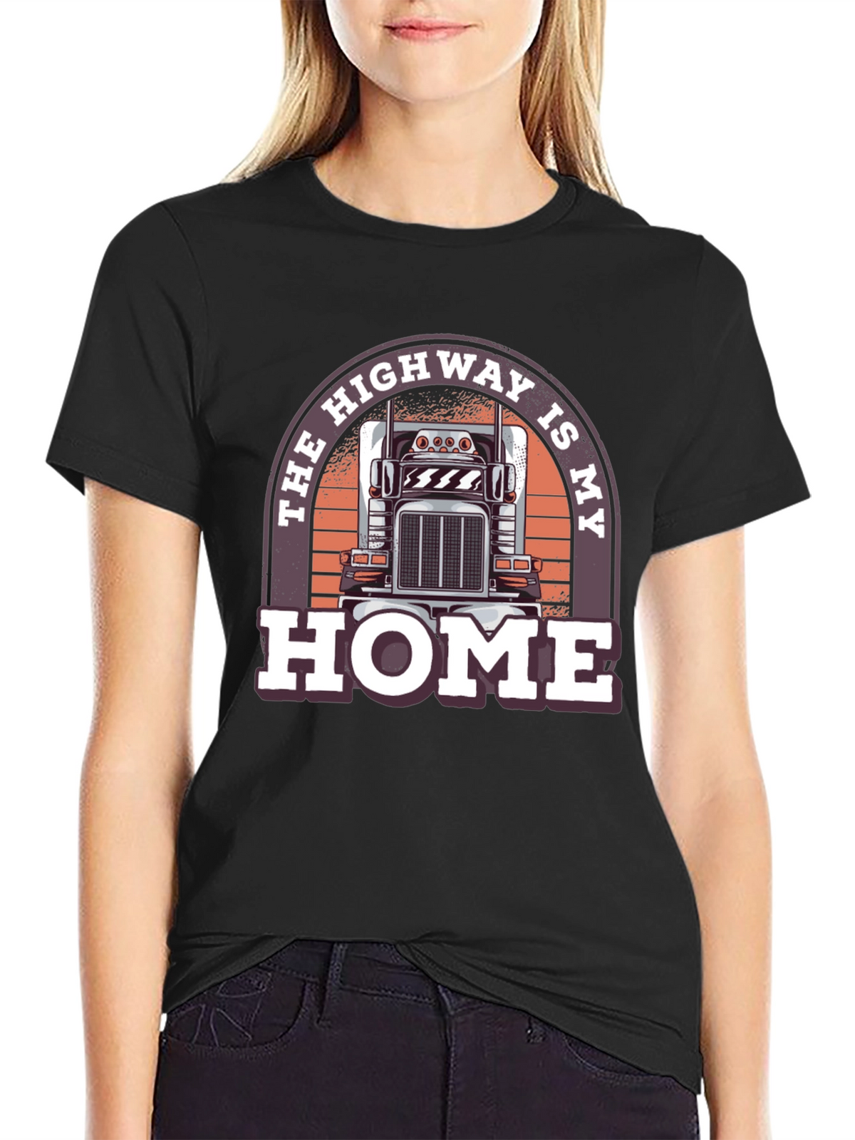 Highway Is My Home Trucker T-Shirt