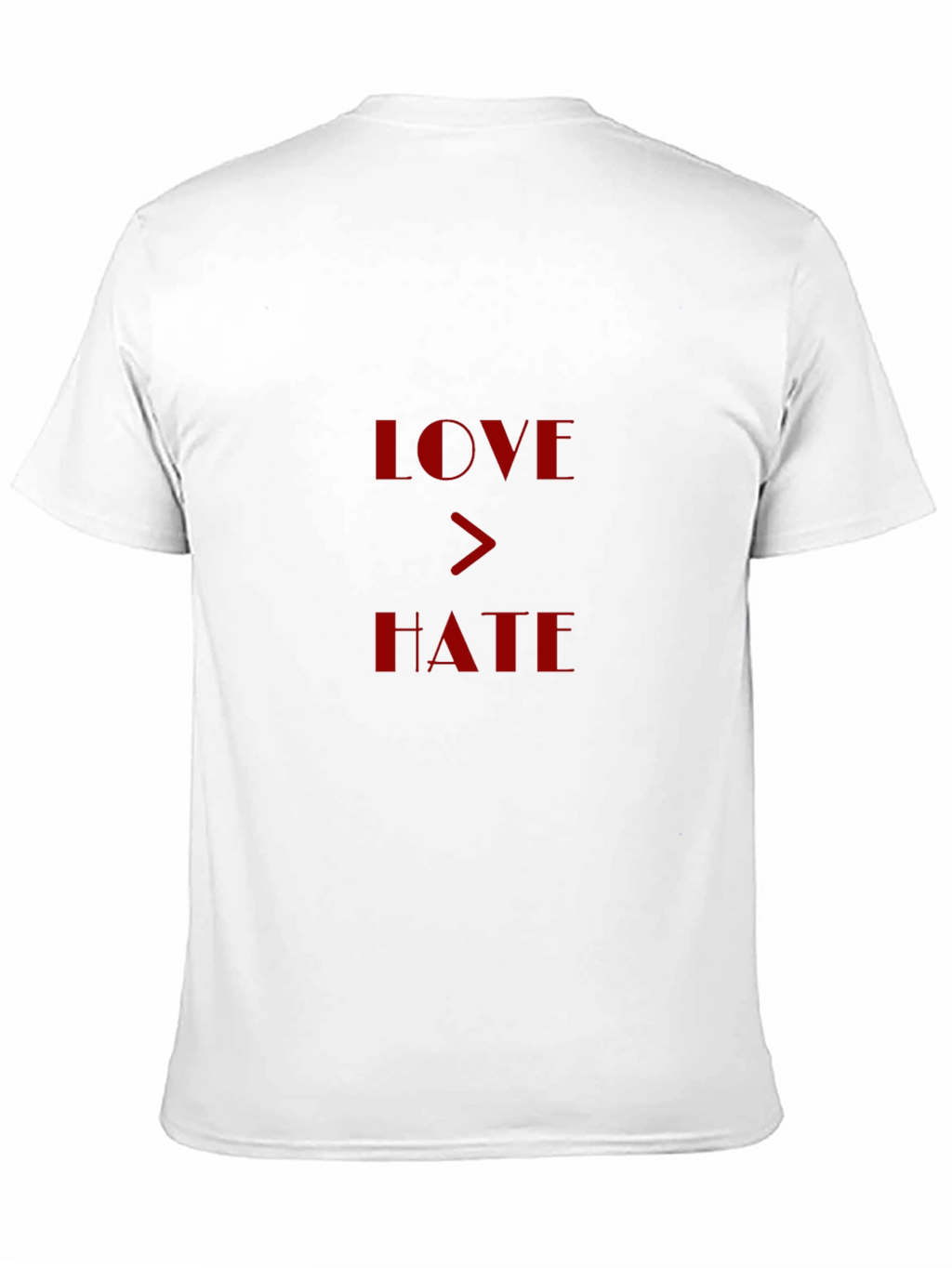 Love > Hate Graphic Print Black T-Shirt