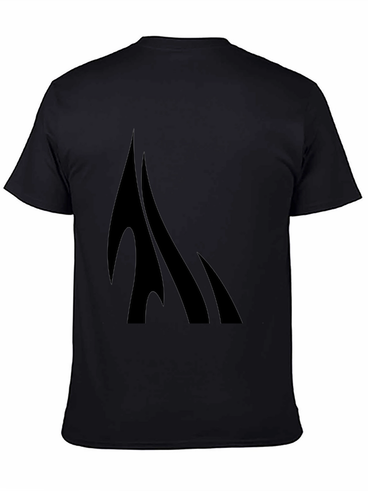 Black Graphic Tee - Modern Design