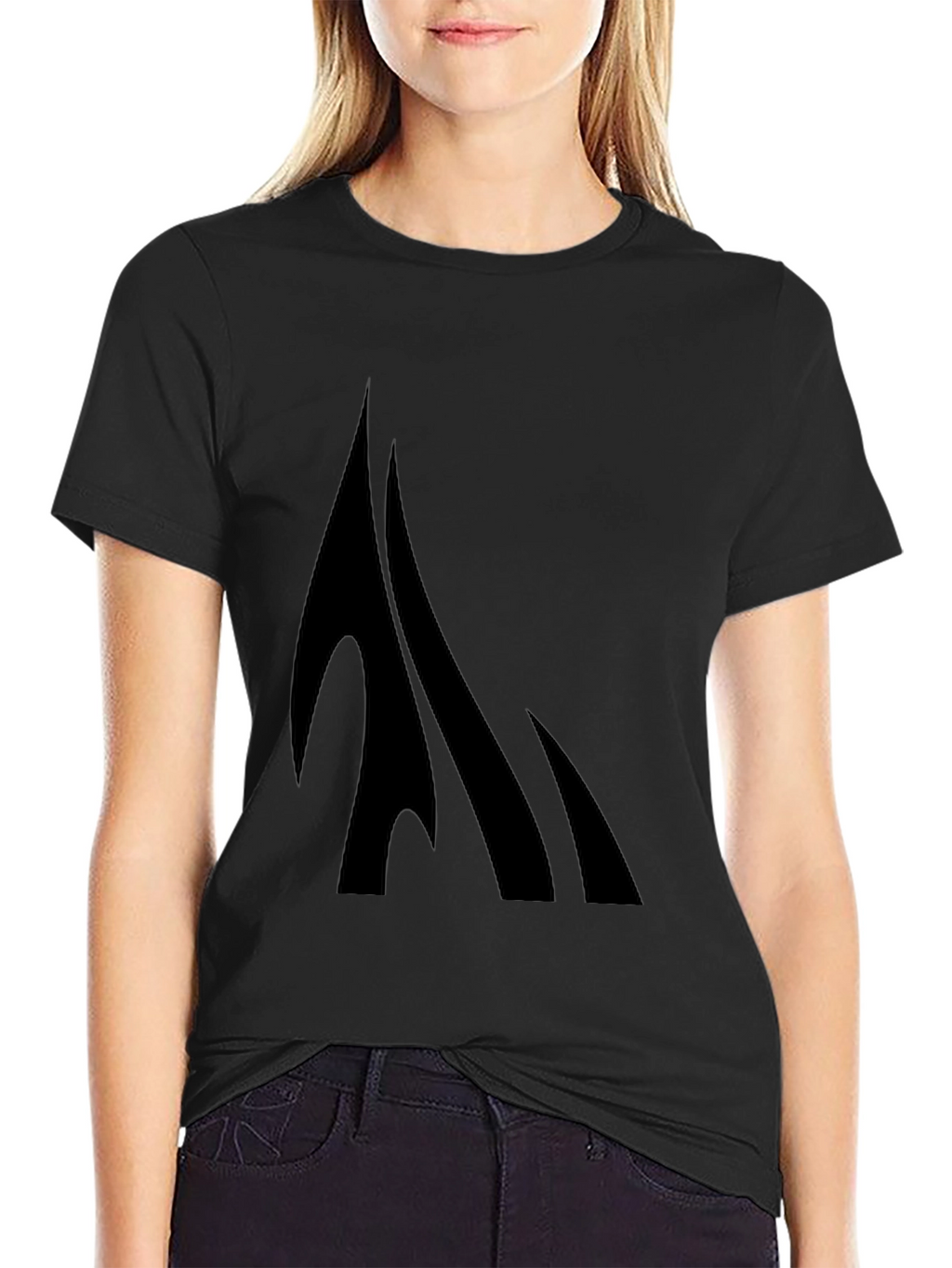 Black Graphic Tee - Modern Design