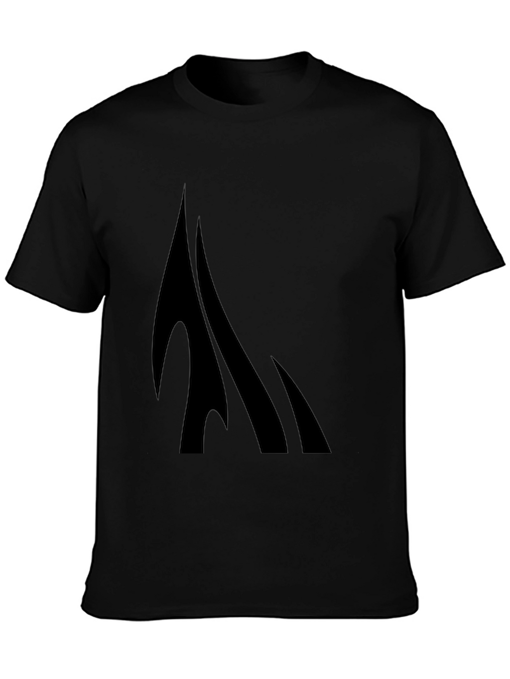 Black Graphic Tee - Modern Design