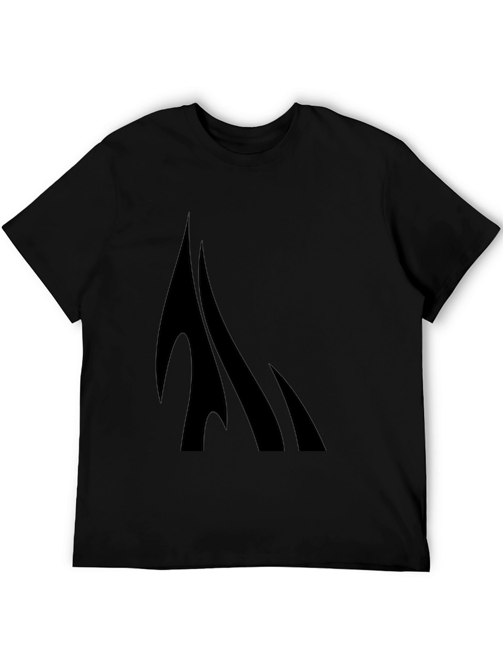 Black Graphic Tee - Modern Design