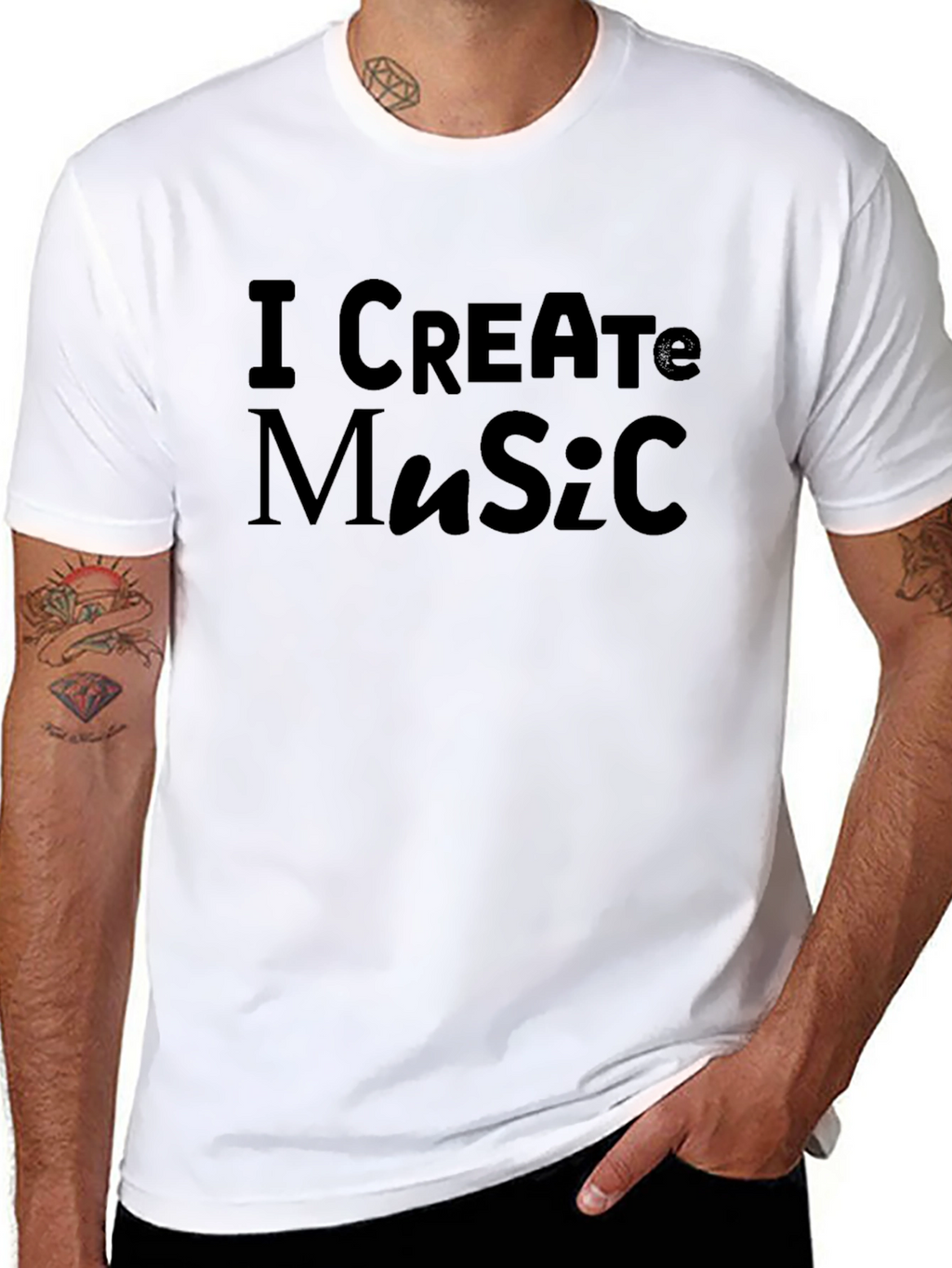 I Create Music Graphic T-Shirt