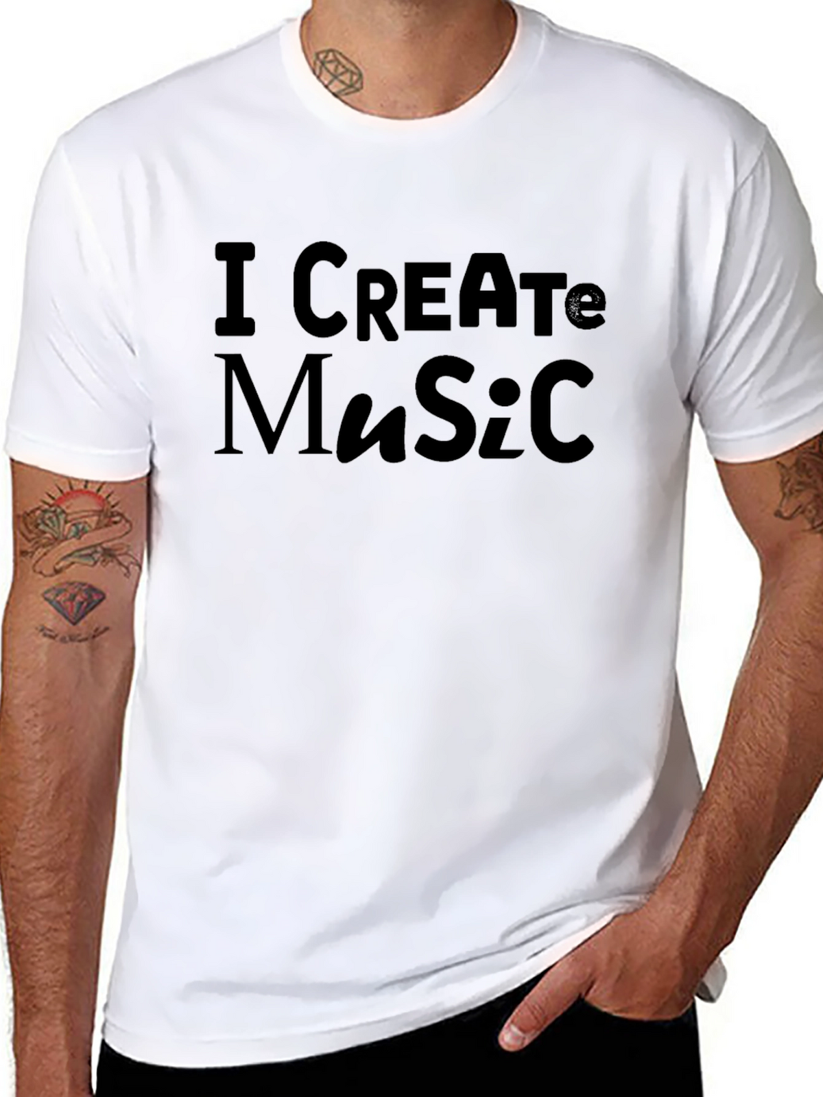 I Create Music Graphic T-Shirt