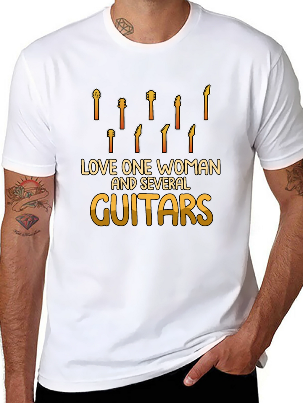 Love One Woman & Several Guitars Graphic Tee