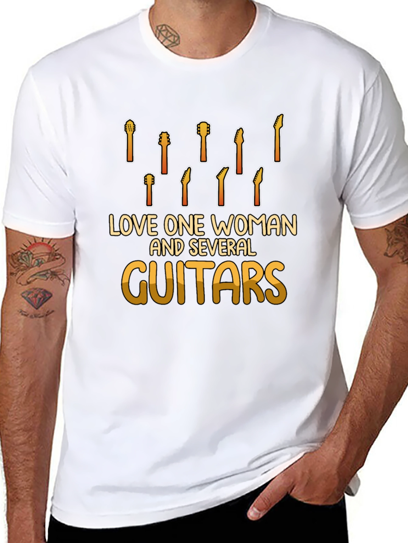 Love One Woman & Several Guitars Graphic Tee