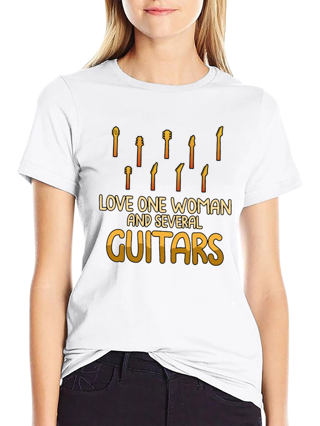Love One Woman & Several Guitars Graphic Tee