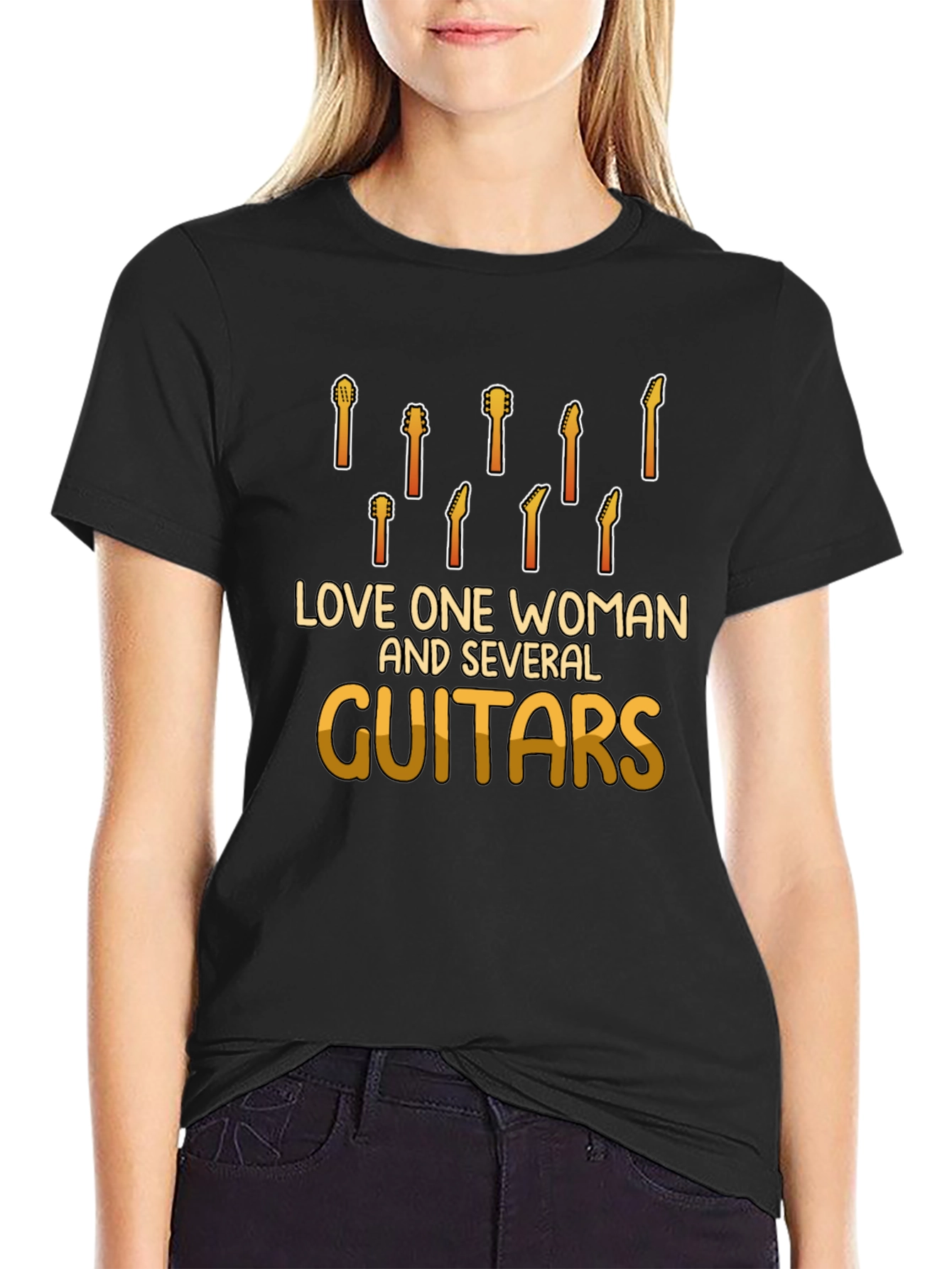 Love One Woman & Several Guitars Graphic Tee