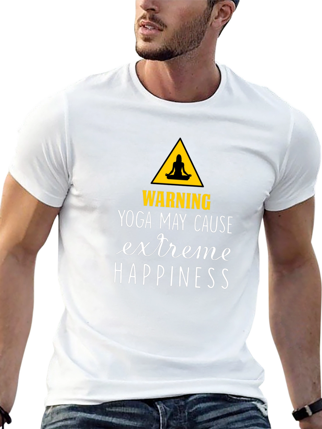 Yoga May Cause Extreme Happiness Graphic Tee