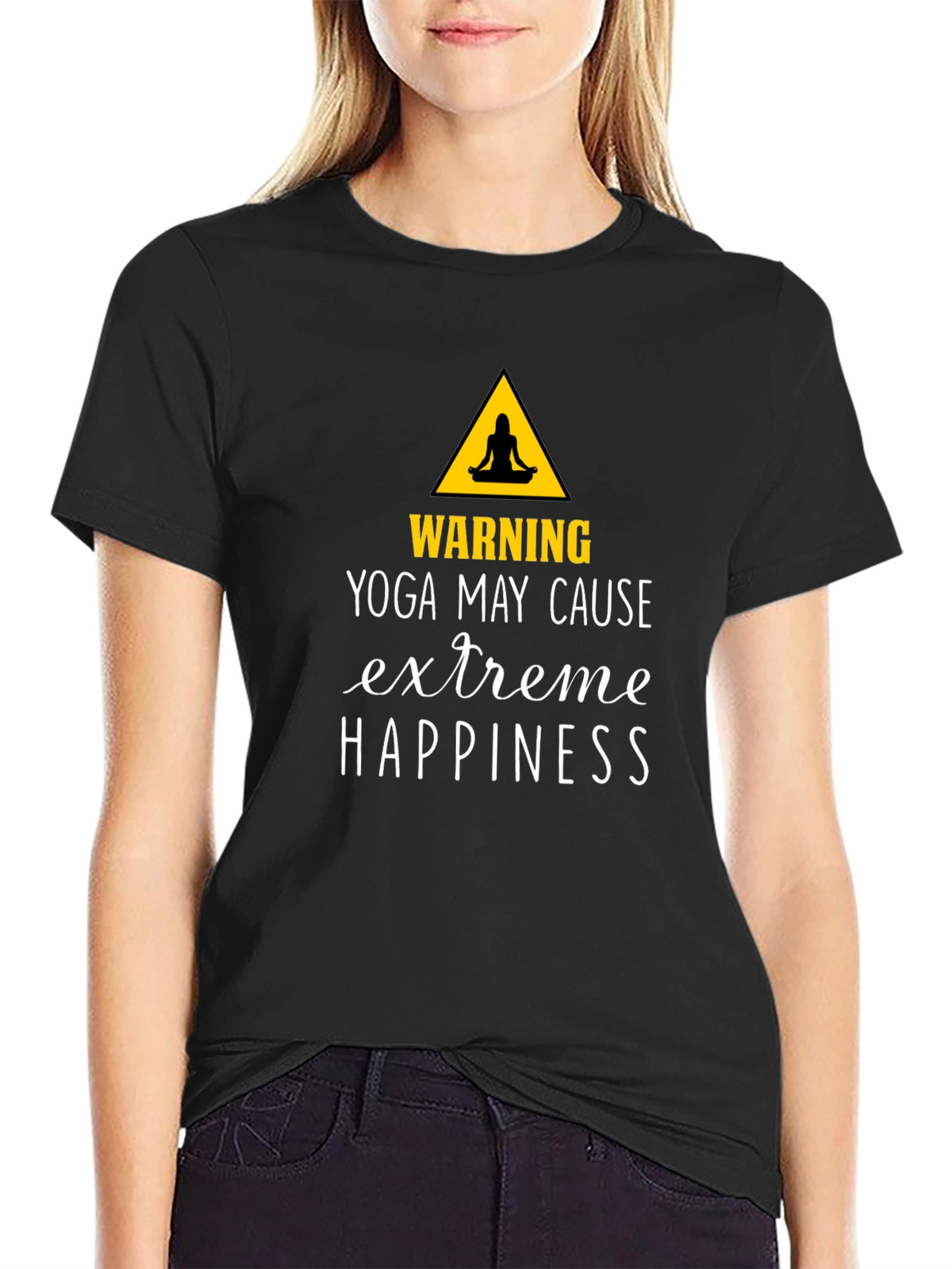 Yoga May Cause Extreme Happiness Graphic Tee