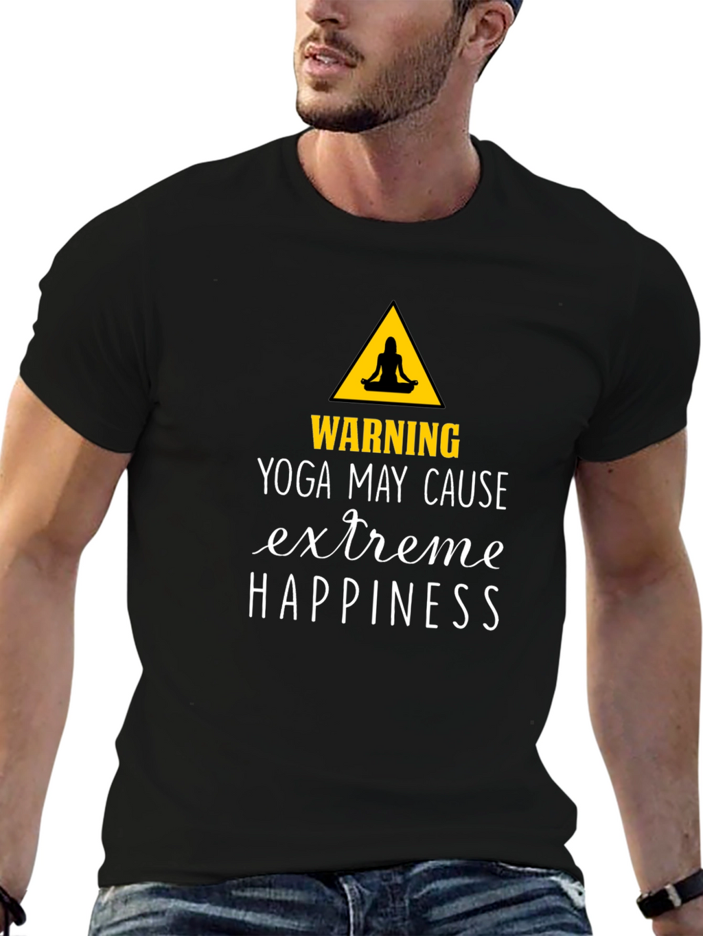 Yoga May Cause Extreme Happiness Graphic Tee