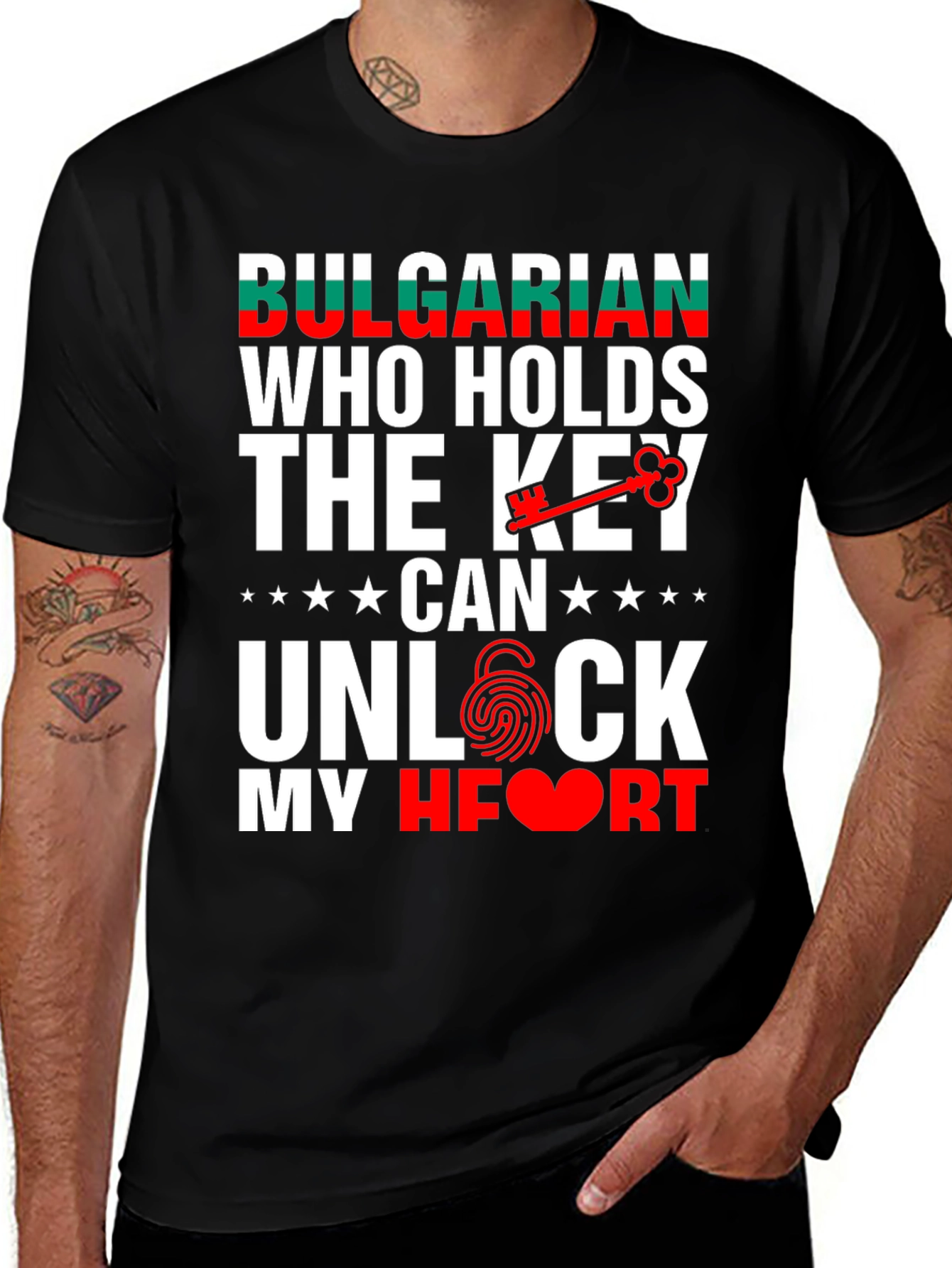 Bulgarian Key to My Heart Graphic T-Shirt