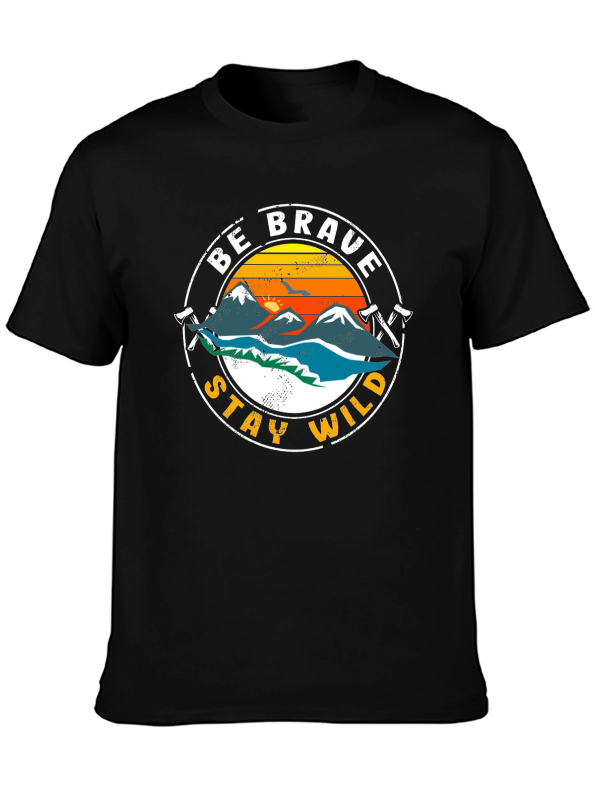 Be Brave Stay Wild Graphic T-Shirt - Adventure Tee