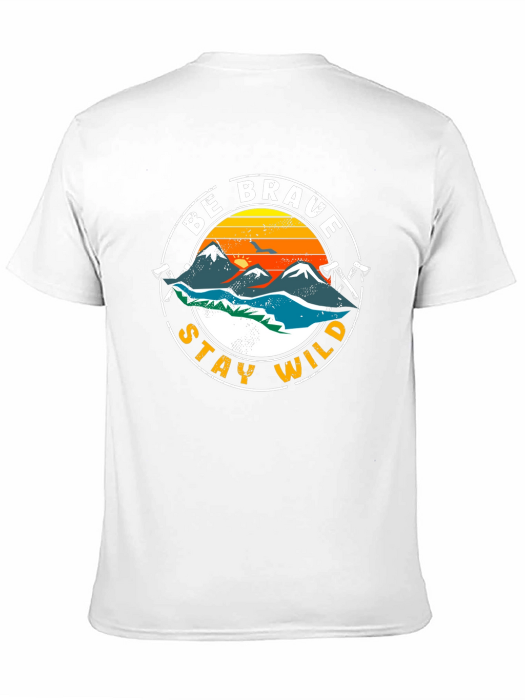 Be Brave Stay Wild Graphic T-Shirt - Adventure Tee
