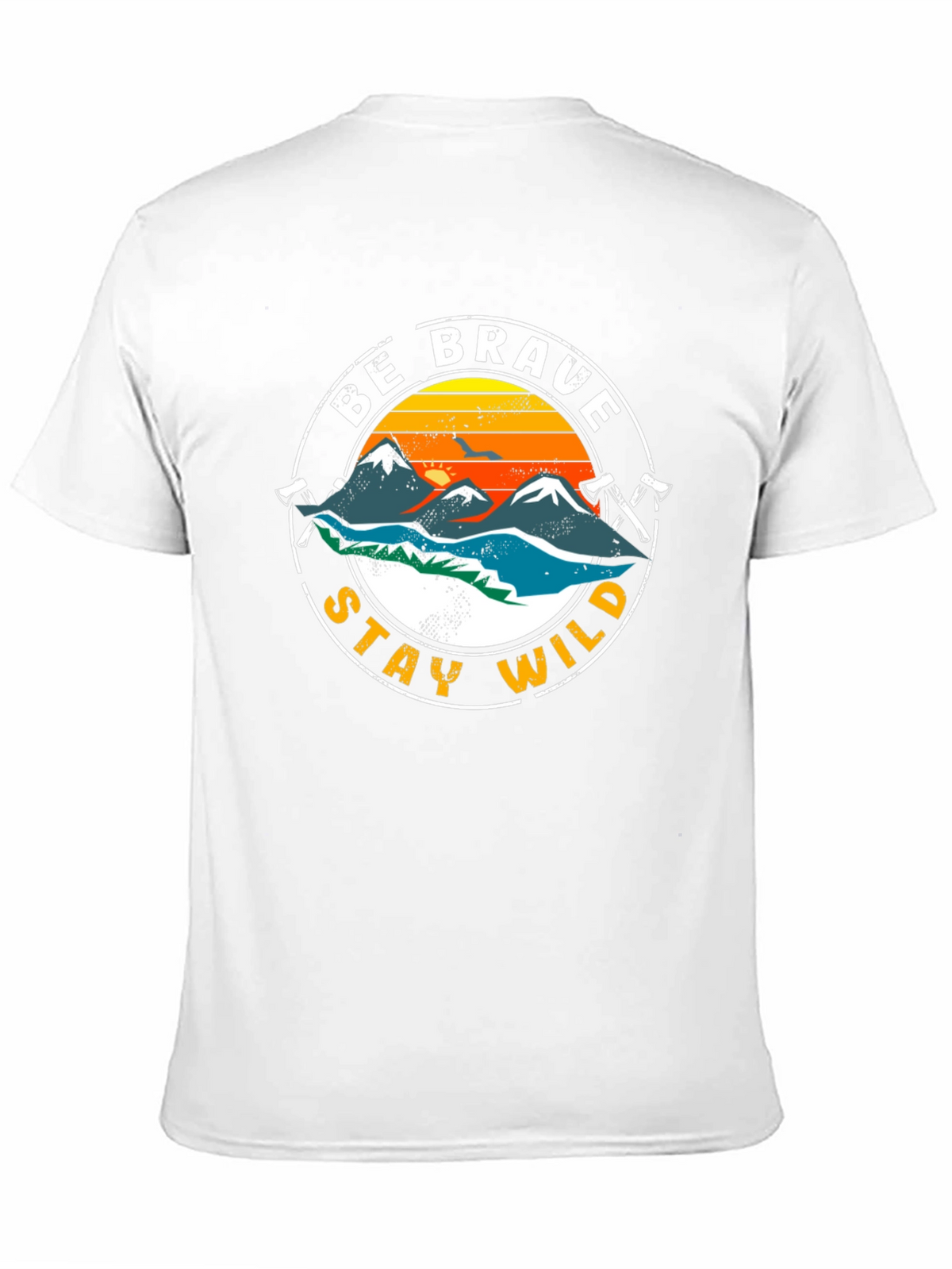Be Brave Stay Wild Graphic T-Shirt - Adventure Tee