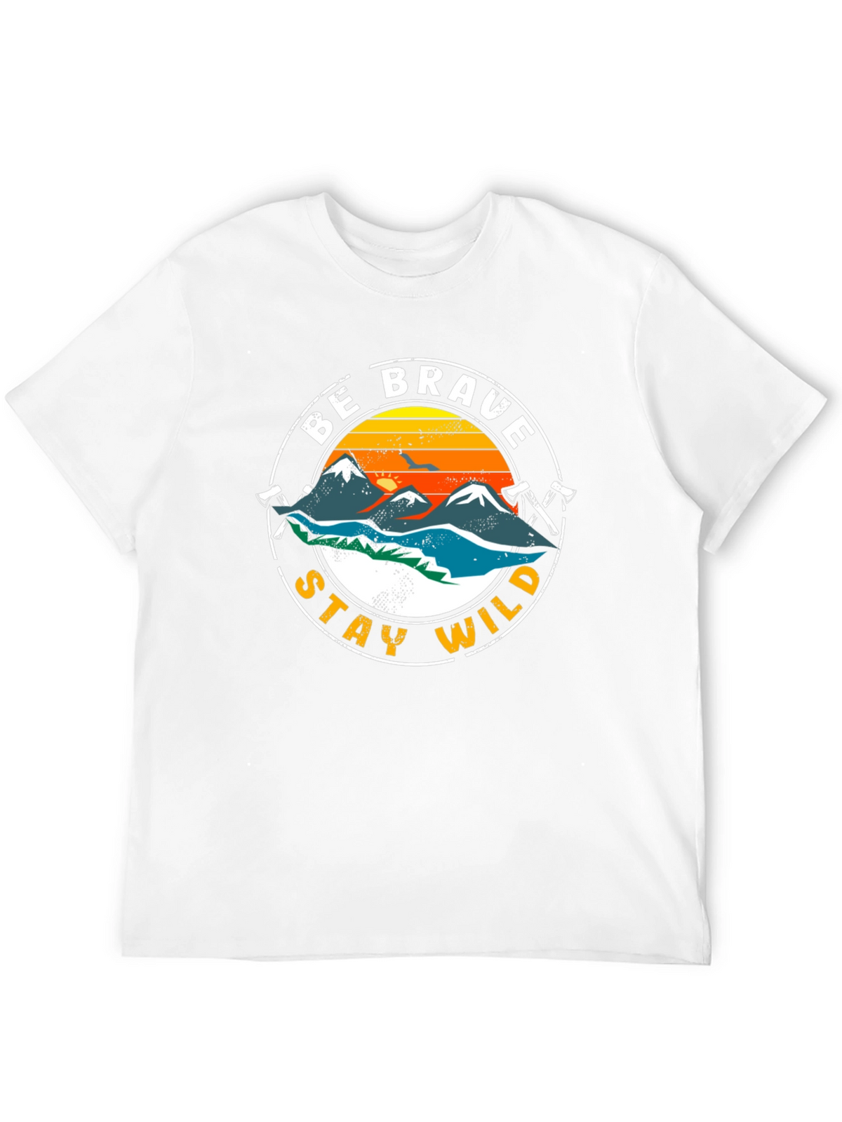 Be Brave Stay Wild Graphic T-Shirt - Adventure Tee