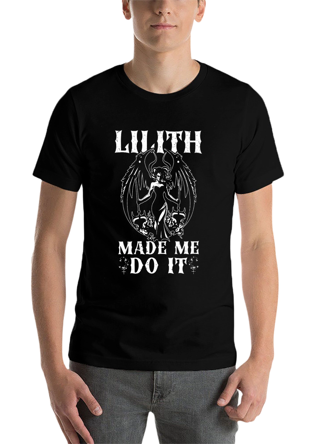 Lilith Made Me Do It T-Shirt - Dark Humor Graphic Tee