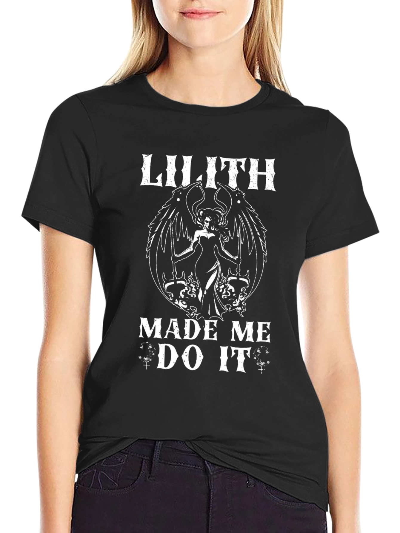 Lilith Made Me Do It T-Shirt - Dark Humor Graphic Tee