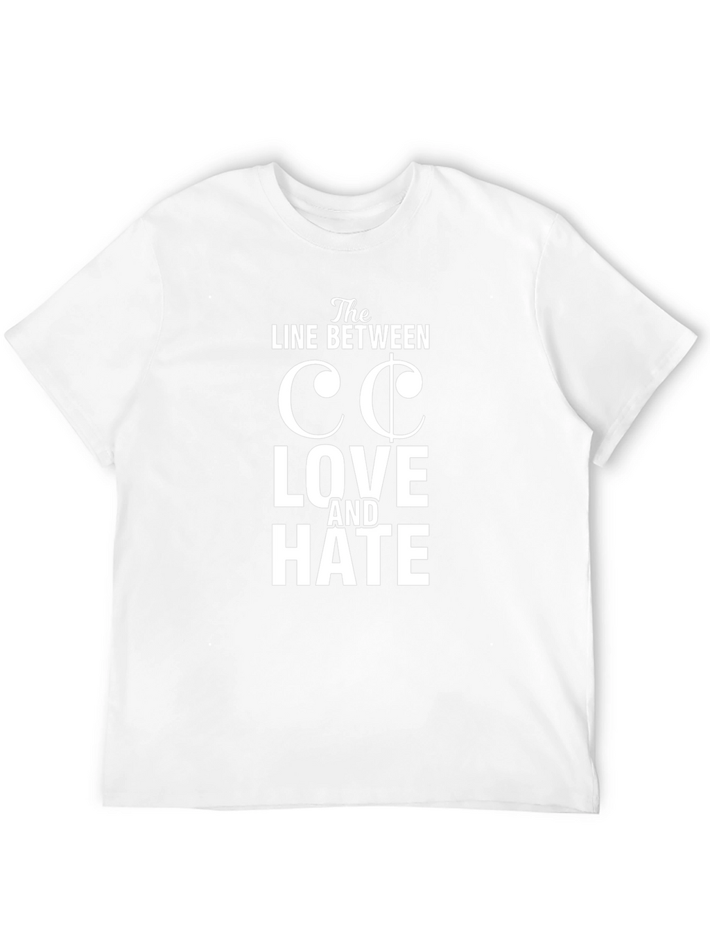 Line Between Love and Hate Graphic Tee