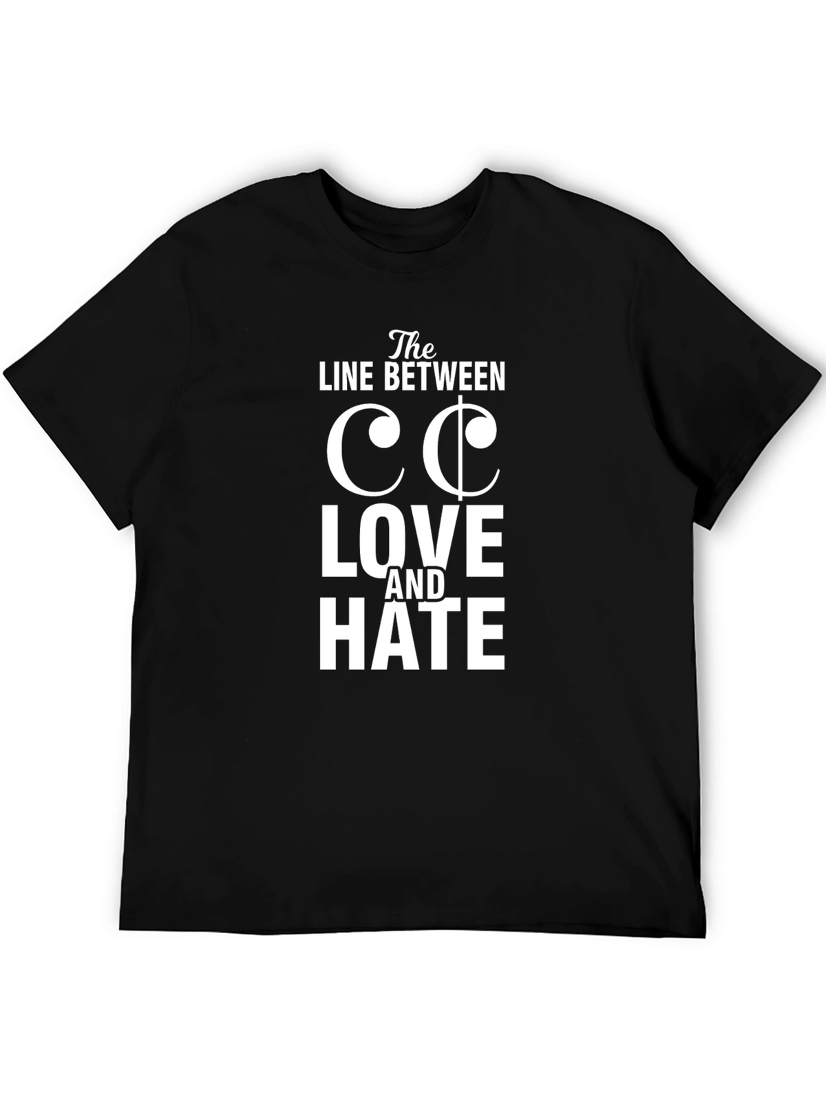 Line Between Love and Hate Graphic Tee