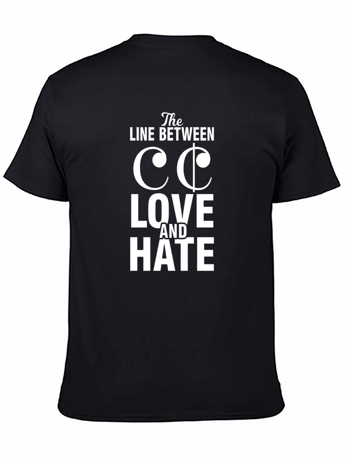 Line Between Love and Hate Graphic Tee