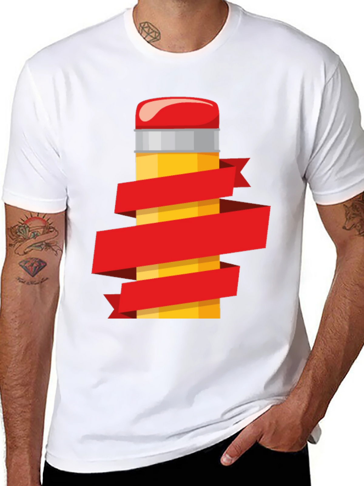 Pencil Graphic T-Shirt