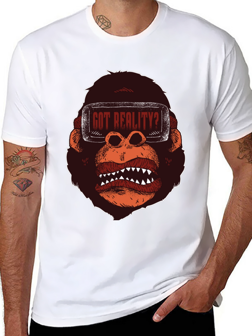 Got Reality? Gorilla VR Headset Graphic Tee