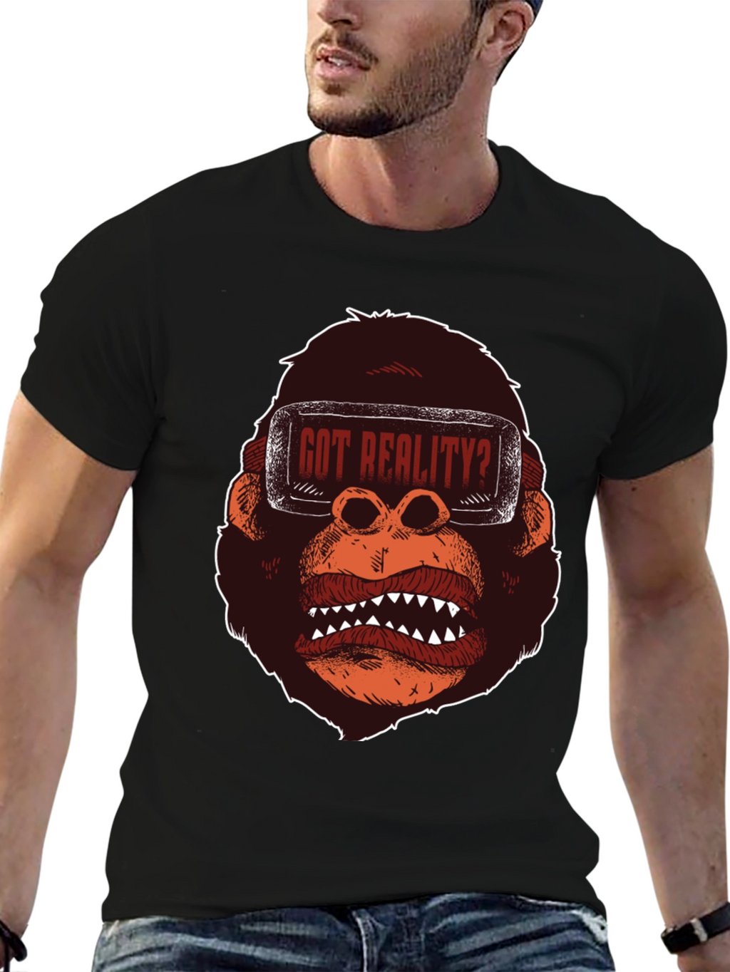 Got Reality? Gorilla VR Headset Graphic Tee
