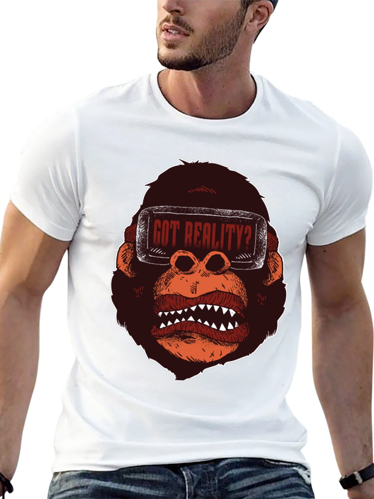 Got Reality? Gorilla VR Headset Graphic Tee