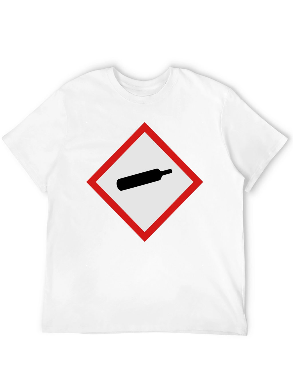 GHS Gas Cylinder T-Shirt - Black Crew Neck Tee
