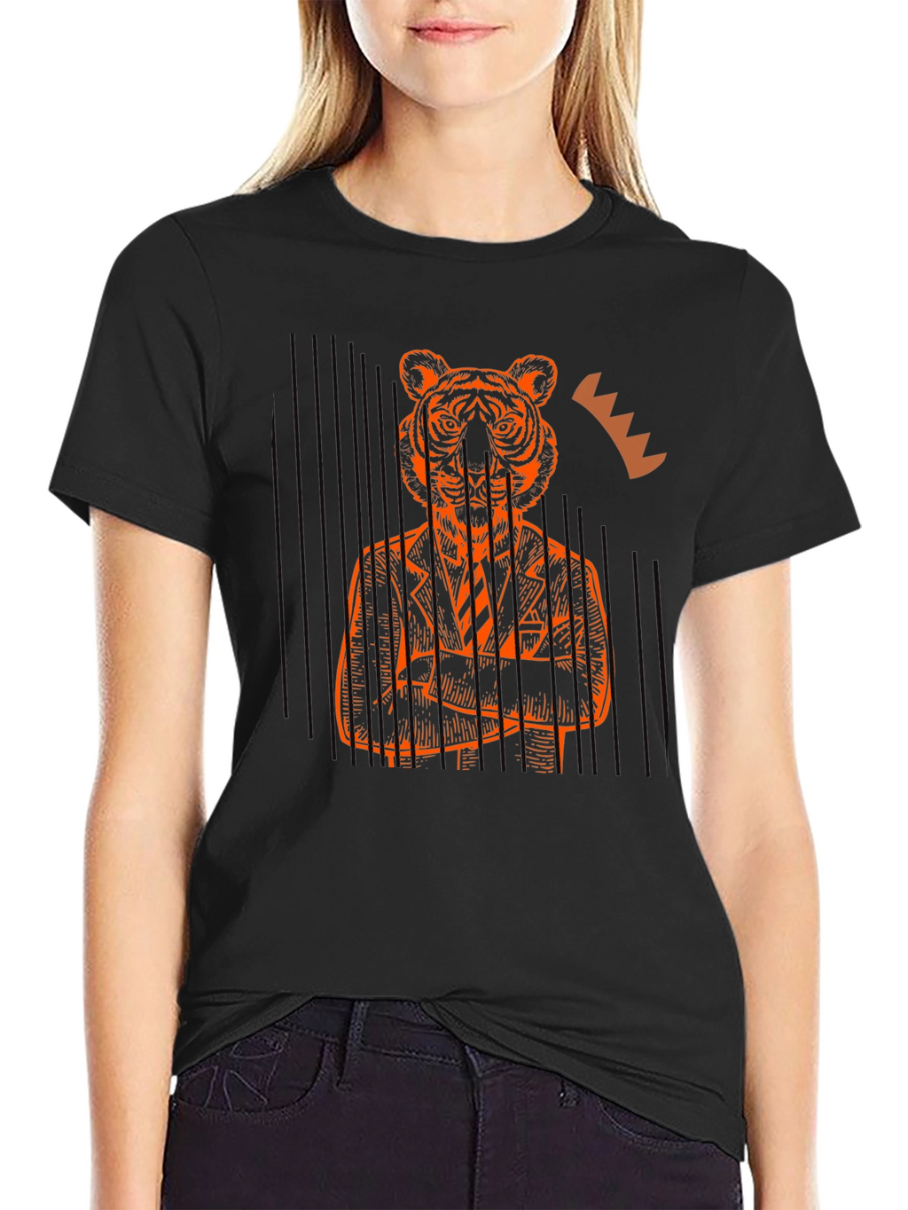 Tiger Suit Graphic Tee - Unique Style